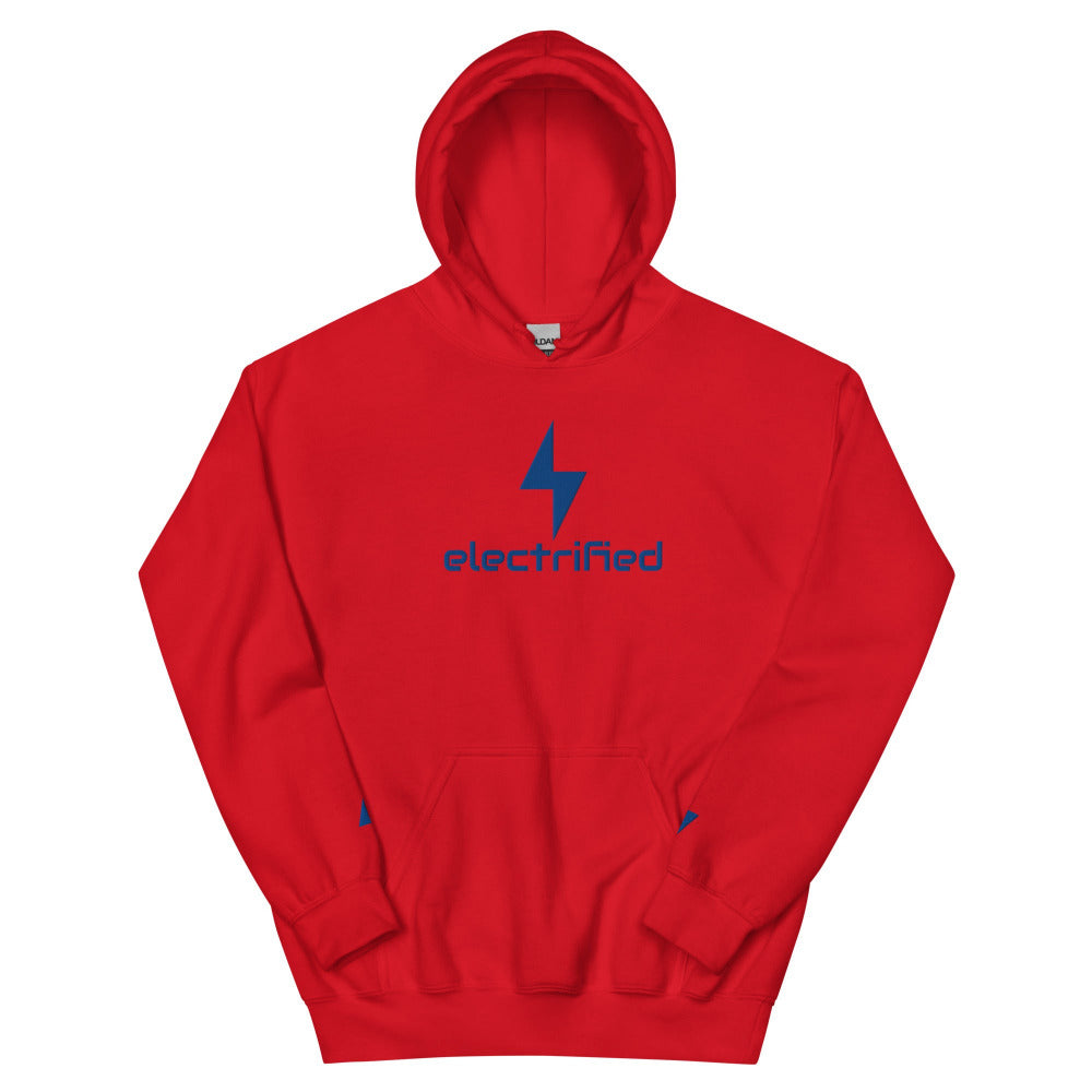 Electrified Embroidered Hoodie - Red Color - https://ascensionemporium.net